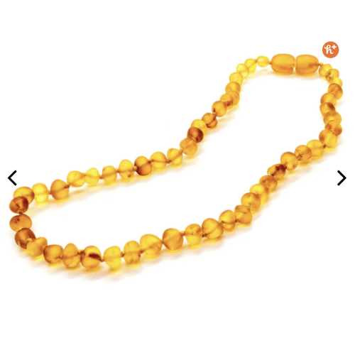 Baltic Amber Teething Necklace Raw Honey Newborn Baby 10.5 to 11 inch