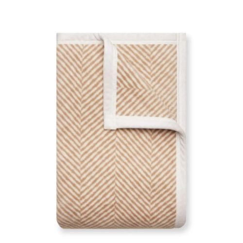 Harborview Herringbone Tan Blanket