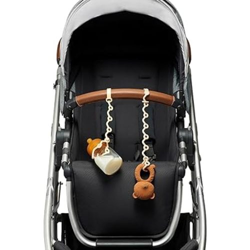 Toy Straps for baby - Keep toy, bottle & pacifier Off The Floor - Great for Stroller, High Chair and Car Seat - 2-Pack