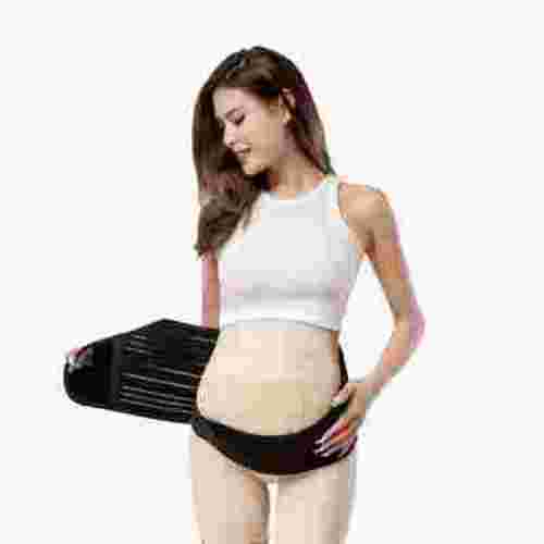 MomMed Maternity Belly Band – Breathable & Adjustable Pregnancy Support Belt for Back, Pelvic & Abdomen Pain Relief, Soft Stretch Fabric for All-Day Comfort , Size L