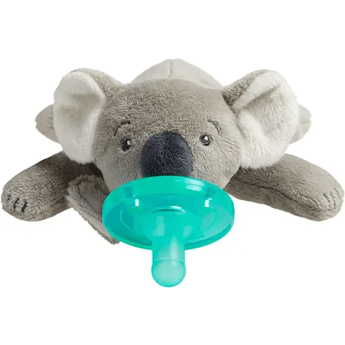Philips AVENT Soothie Snuggle Pacifier Holder with Detachable Pacifier, Koala, 0m+, SCF347/06