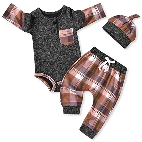 Aalizzwell Newborn Infant Baby Boys Fall Winter Outfit