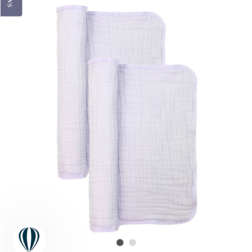 Cloud Muslin™ Burp Cloth 2 Pack - Lilac – Lou Lou & Company