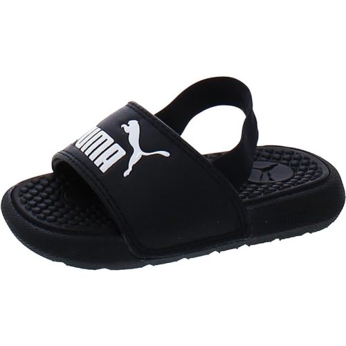 PUMA Cool Cat Backstrap INF Boys InfantToddler Sandal 4 M US Toddler BlackWhite