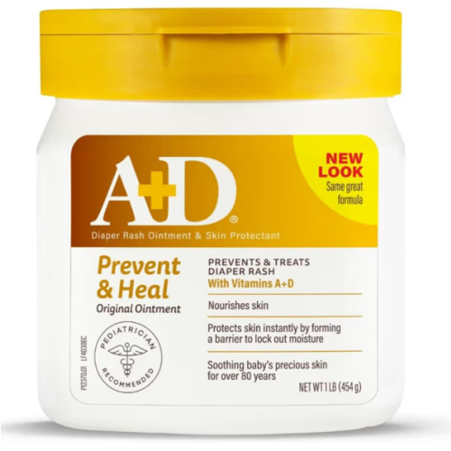 Amazon.com: A+D Original Diaper Rash Ointment, Prevents & Protects Diaper Rash, Moisturizes & Heals Dry Skin With Vitamins A&D, 16oz Jar : Baby