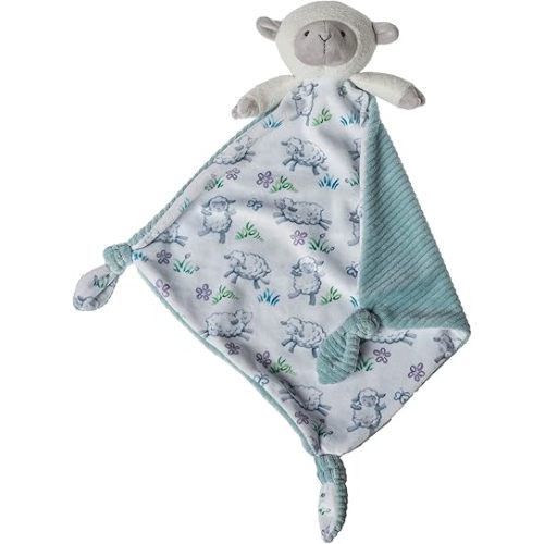 Mary Meyer Little Knottie Lovey Security Blanket, 10 x 10-Inches, Lamb, (43204)