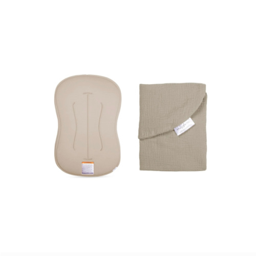 Lounger Curve + Muslin Cover Set | Natural