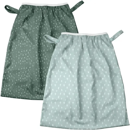Mama Koala Pail Liner for Cloth Diapers, Reusable and Washable Waterproof Pail Liner with Strap for Diaper Pails, 2 Pack(P002)