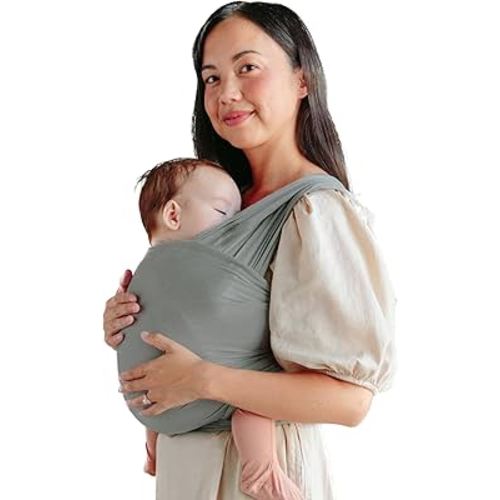 Solly Baby Wrap Carrier - Lightweight Baby Carrier - Newborn Baby Essentials - for Newborn, Infants and Baby 8-25 Lbs. Mist