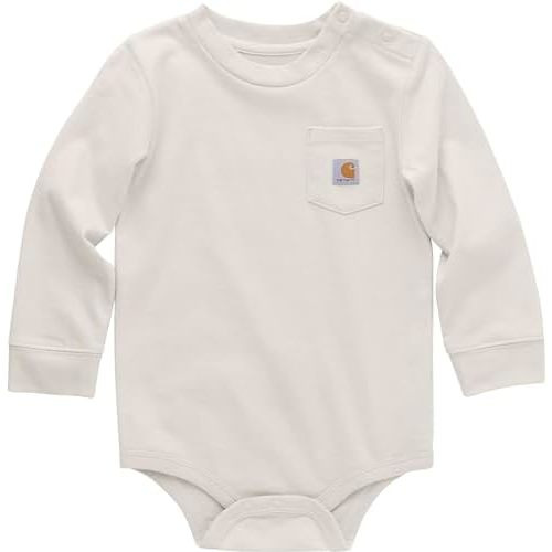 Carhartt Unisex Baby Long-Sleeve Pocket Bodysuit