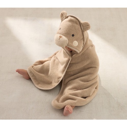 Super Soft Bear Baby Hooded Towel & Washcloth Set