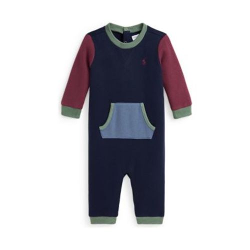 Baby Boys Color Blocked Fleece Coverall