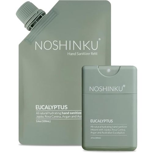 Noshinku Pocket Hand Sanitizer Refill Kit (Eucalyptus)