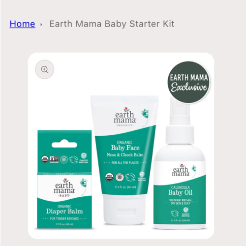 Earth Mama Baby Starter Kit