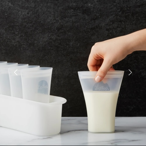 Breast Milk Bag 6-Set + Freezer Tray