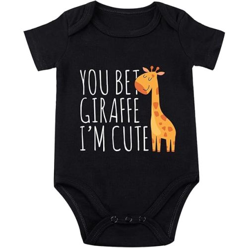 Funny Giraffe Bodysuit for Baby