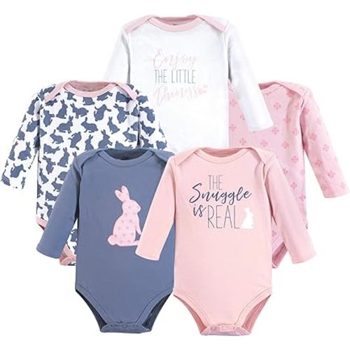 Yoga Sprout Cotton Bodysuit, 5 Pack