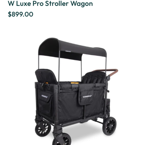 W4 Luxe Pro Quad Stroller Wagon | 4-Seater Kid's Wagon – WONDERFOLD