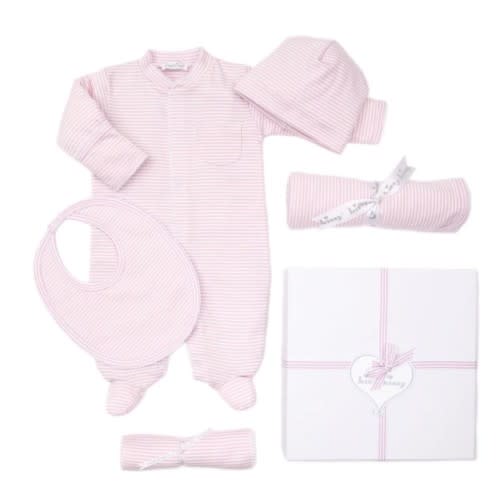 Simple Stripes Pink 5PC Gift Set w/ Gift Box