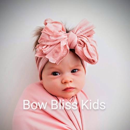 Big Bow Baby Infant Headband, Large Bow Girls Head Wrap, Infant Bow, Baby Girl Hair Bows, Toddler Bows, Nylon Cable Knit Bow Headband EVA
