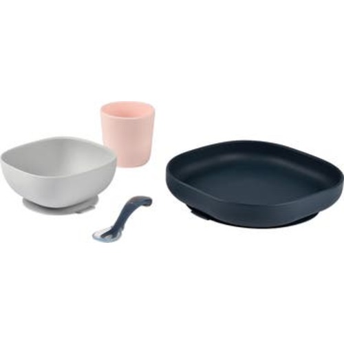 4-Piece Silicone Suction Baby Feeding Set