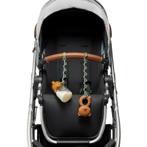 Toy Straps for baby - Keep toy, bottle & pacifier Off The Floor - Great for Stroller, High Chair and Car Seat - 2-Pack