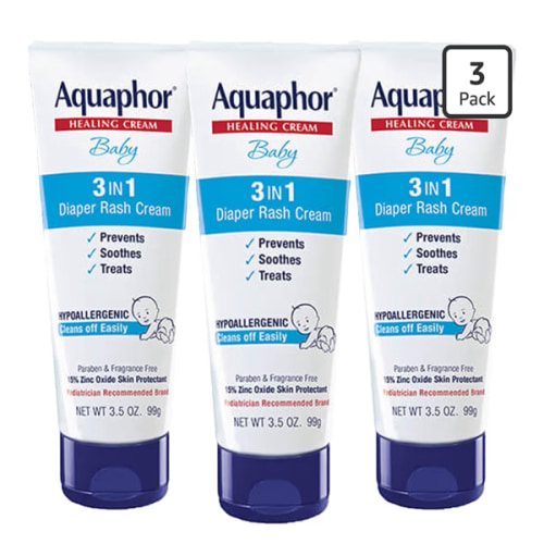 Aquaphor Baby Diaper Rash Paste - For Serious Diaper Rash and Flare-ups - 3.5 Oz. Tube
