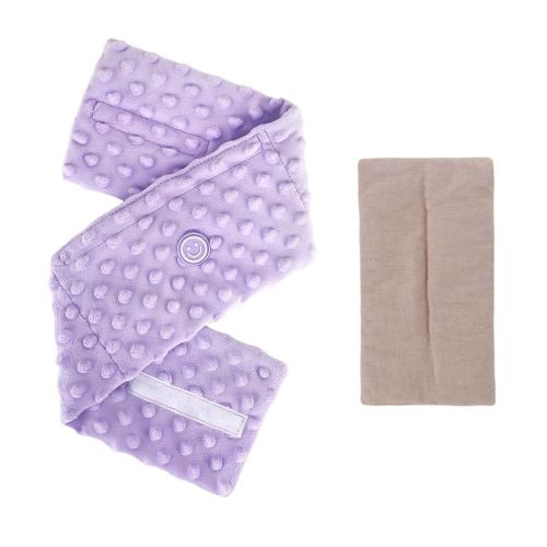 Colic and Gas Relief for Newborns and Infants, Flaxseed Heated Tummy Wrap, Baby Swaddling Belt with Soothing Warmth, Natural Relief for Upset Stomach in Babies and Toddlers, 0-3 Years (Puple)