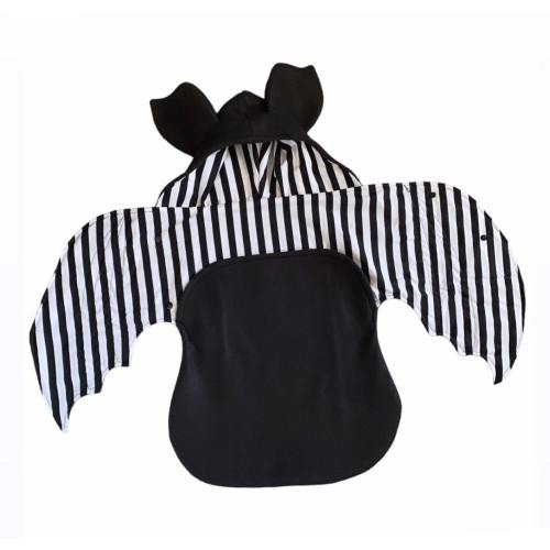 Newborn baby bat stripes swaddle blanket / infant black and white fleece sleep sack / 3-6 months / 6-9 months / preemie