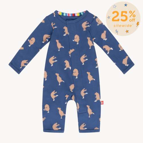 gliding through life organic cotton magnetic fuss free coverall – Magnetic Me