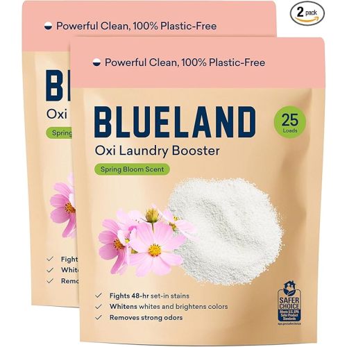 BLUELAND Oxi Laundry Booster Powder Refill 2-Pack, Spring Bloom Scent