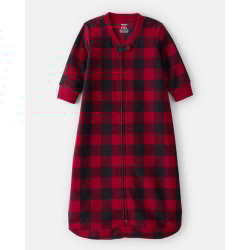 Baby Checkered Print Loose Fit Long-Sleeve Wearable Blanket - Carter's | Carter's