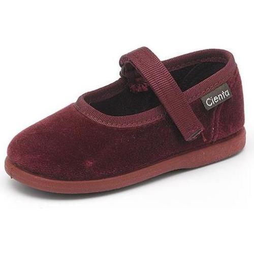 Velvet Baby Mary Janes, Burgundy - Cienta | Maisonette
