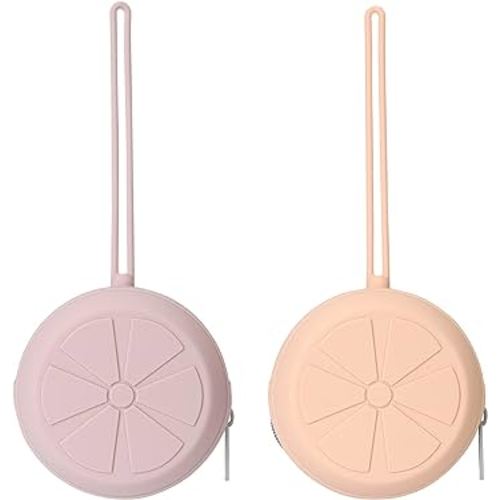 Pacifier Holder Case for Diaper Bags, Silicone Pacifier Storage Case for Newborn, BPA-Free Portable Travel Pacifier Pouch for Girls(Blush, Dusty Lilac)