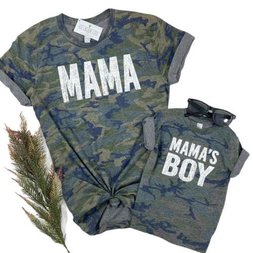 Mama and Mama's Boy Matching Shirts Camo Tshirts Mommy and Me Boy Mom Mamas Boy, Camo Mama Shirt, Mom and Son Matching Set, Mother Gift - Etsy