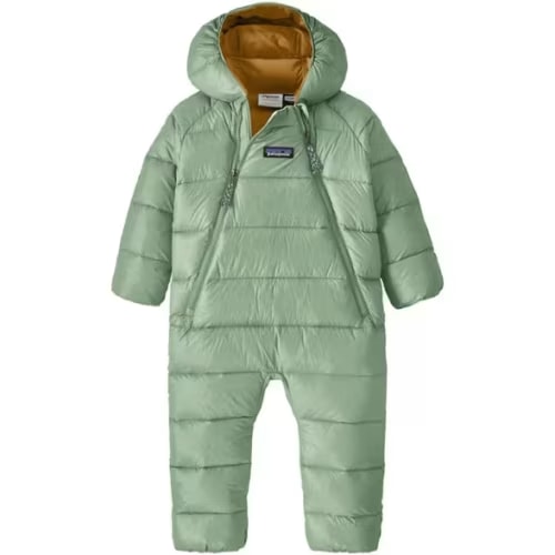 Patagonia Hi-Loft Down Sweater Bunting | Color: Ellwood Green | Size: 12 months