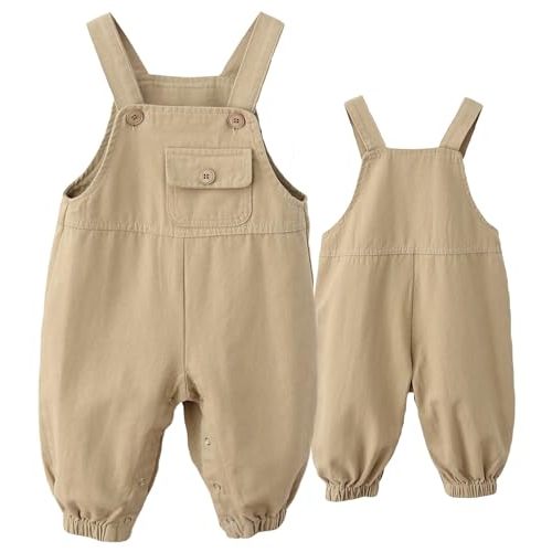 Happy Cherry Baby Boy Girl Cotton Overalls Sleeveless Romper Suspender Jumpsuit Bib Pants One Piece Summer Clothes 1-5T