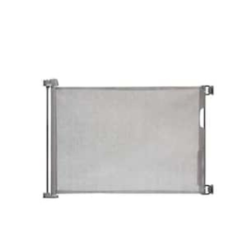 30 in. Tall Gray Retractable Mesh Safety Gate