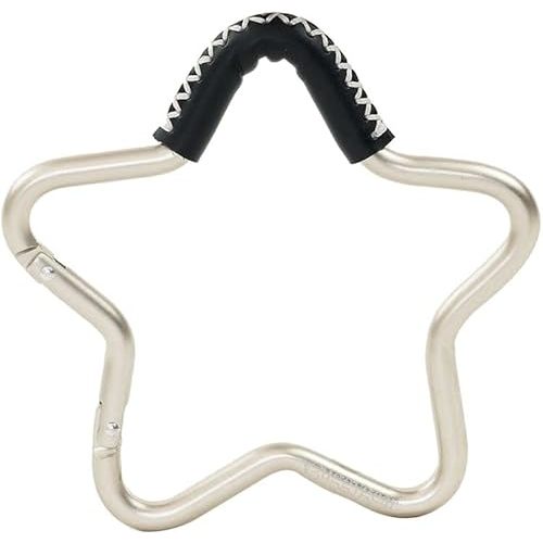 Buggygear - Buggy Star Hook - The Perfect Way to Carry Your Baby Diaper Bag - Use The Hook on Your Stroller Handle Bars (Silver/Black)