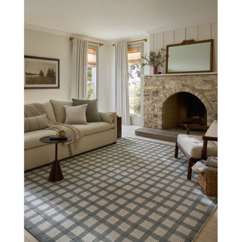 Magnolia Home by Joanna Gaines x Loloi Ryder Blue / Ivory Area Rug
