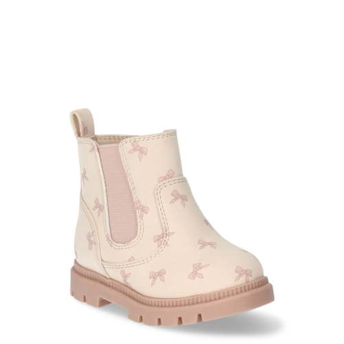Wonder Nation Infant Girls’ Bow Chelsea Boots