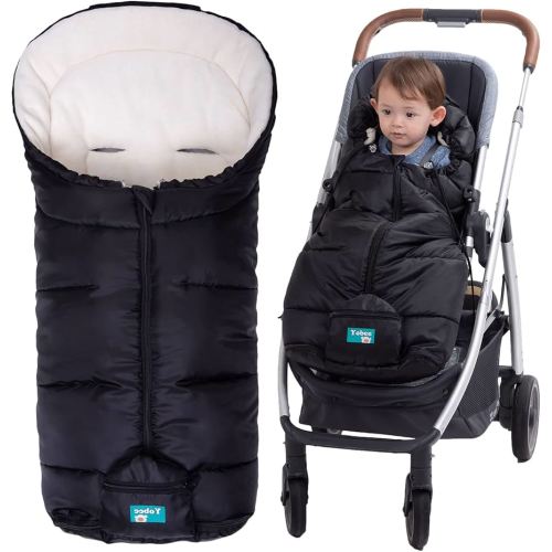Yobee Universal Winter Warm Baby Stroller Footmuff, Outdoor Walking Warm Bunting Bag for Pram, Joggers, Waterproof Winterproof Stroller Sleeping Bag Baby Blanket