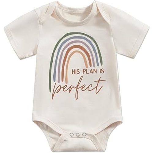 Newborn Infant Baby Boys Girls Funny Letters Print Bodysuit Short Sleeve Romper Pregnancy Announcements