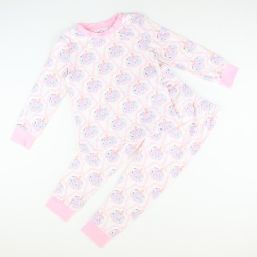 Pajama Set - Scalloped Floral Pumpkins