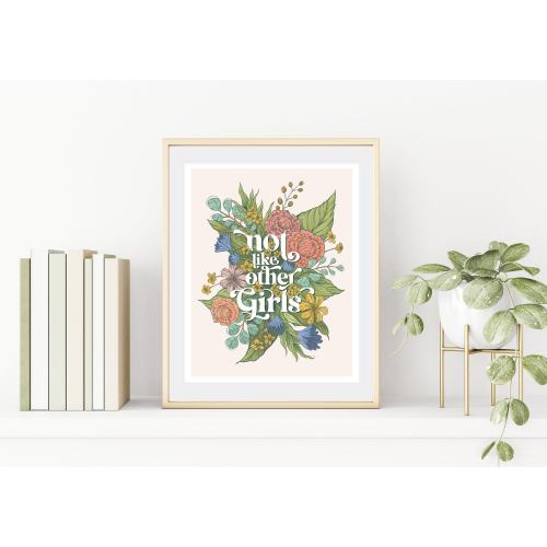Scarlet Begonias / Grateful Dead / Not Like Other Girls / 11x14 Packaged Print