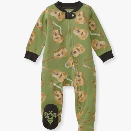 Burt's Bees Baby Baby Girls Pajamas, Zip Front Non-Slip Footed Sleeper Pjs, 100% Organic Cotton