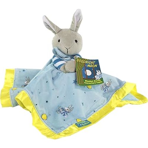 Goodnight Moon Bunny Plush Stuffed Animal Snuggler Lovey Security Blanket