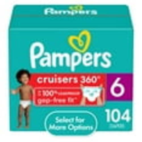 Pampers Cruisers 360 Pull-On Baby Diapers Size 6, 104 Count (Select for More Options)