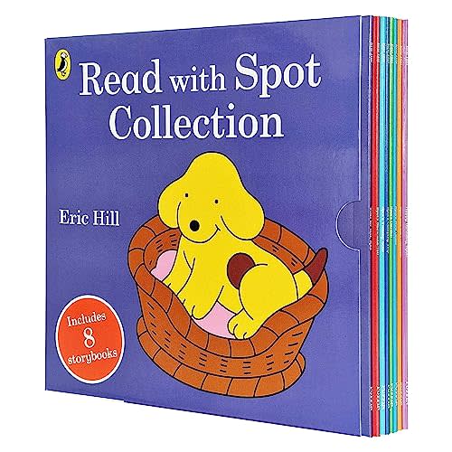 Read with Spot Collection 8 Storybooks Set(Happy Birthday Spot!, Spot and his Grandma, Spot's New Game, Spot's Garden, Spot's Camping Trip, Spot's Tummy Ache, Spot's Show-and-Tell & Time For Bed Spot)