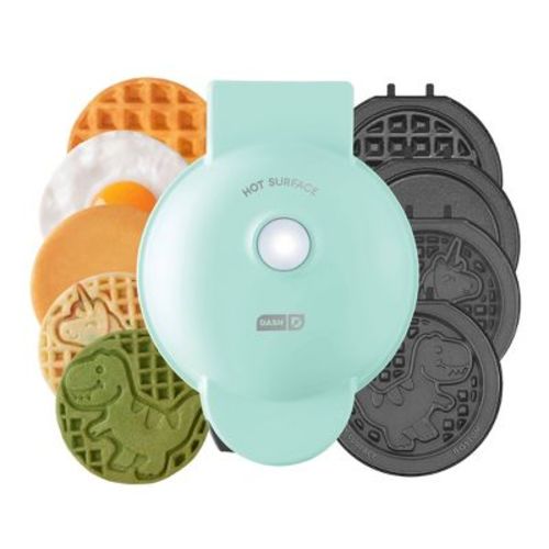 Dash MultiMaker Mini Waffle Maker System with 6 Removeable Holiday Plates